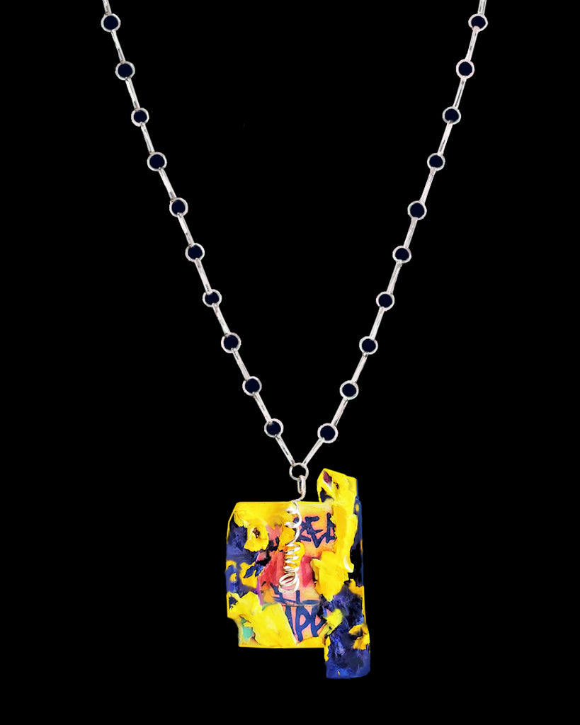 QUANTUM GRAVITY GENDER FLUID GRAFFITI NECKLACE